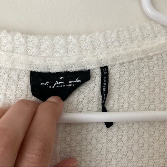 BUNDLE of 2 Out From Under Jojo Oversized Thermal Button-Front Tops from UO - Picture 8 of 12